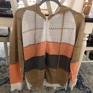 Brand new zip up sweater